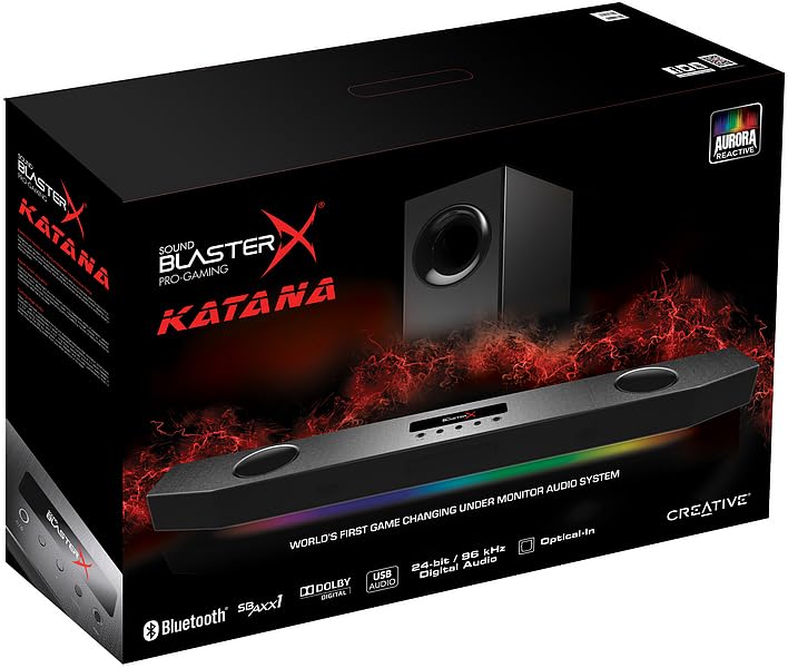 Creative Sound BlasterX Katana - Altavoz multicanal para juegos negro