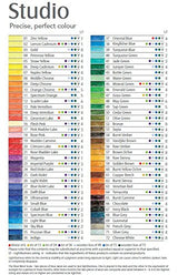 DERWENT Lápices de Colores Derwent Studio para Dibujar y Colorear, Set de 48 en Caja de Madera de Regalo, Ideal para Ilustrar y Detallar, Calidad Profesional, 0700822