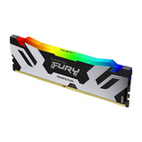 Kingston Fury Renegade DDR5 RGB Plata - Negro XMP 24GB 8000MT/s CL38 DIMM Memoria Gamer para Ordenadores de sobremesa Módulo único - KF580C38RSA-24