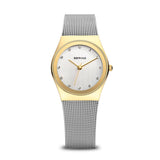 BERING Reloj Analógico para Mujeres de Cuarzo japonés con Correa en Acero Inoxidable 12927-001-GWP