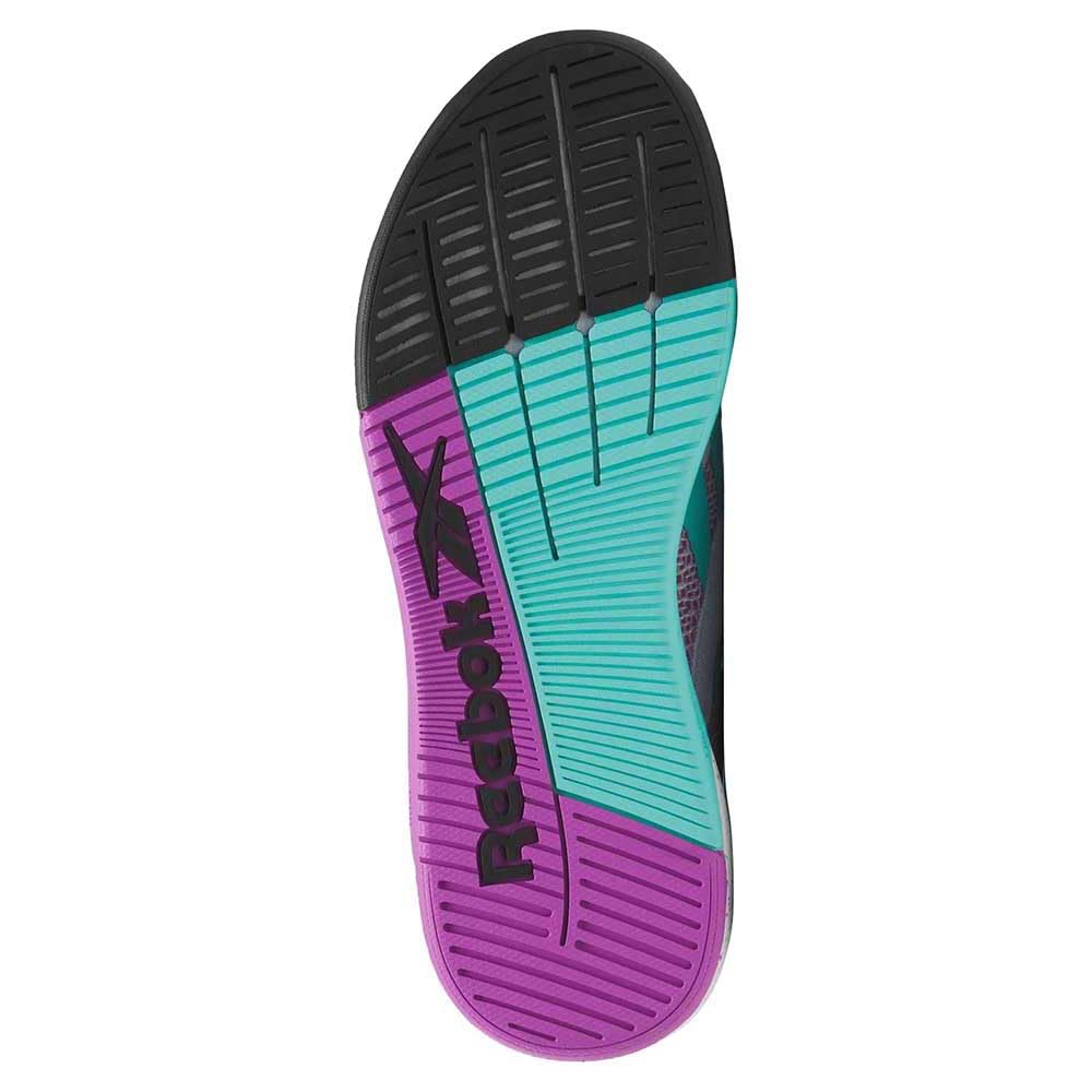 Reebok Nano X5, Zapatillas Mujer, FTW White Purple Rave Ai Aqua, 38.5 EU