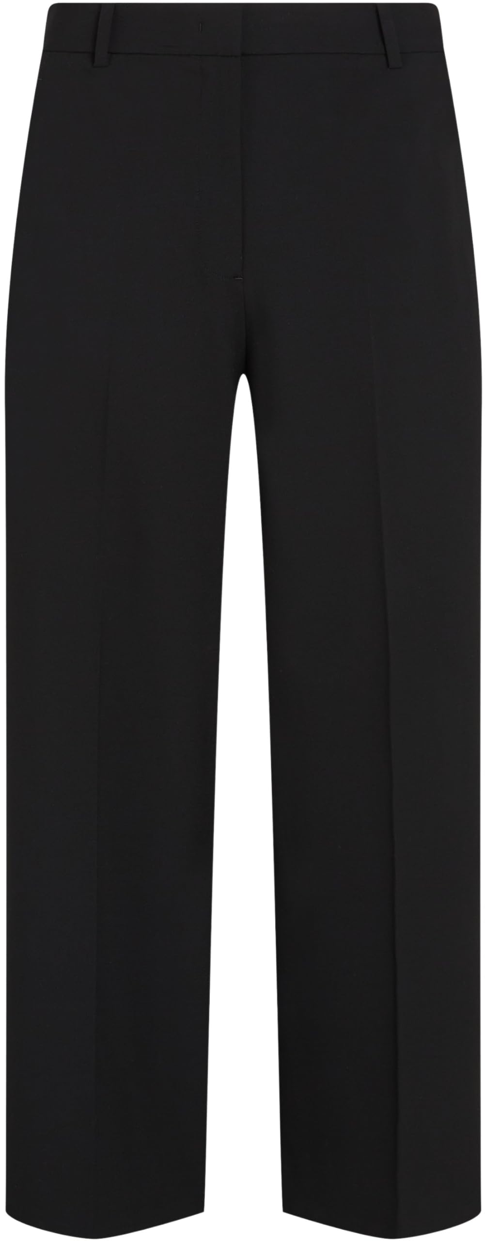 Tommy Hilfiger Pantalón de Tela Mujer Wide Leg Crop tobillero, Negro (Black), 44W