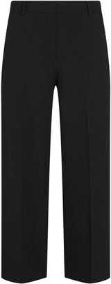 Tommy Hilfiger Pantalón de Tela Mujer Wide Leg Crop tobillero, Negro (Black), 44W