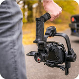Moza Aircross 3 - Estabilizador de cardán Plegable electrónico de 3 Ejes para cámaras sin Espejo (Carga útil máxima (3,2 kg/7 Libras), Color Negro -Apto para Canon, Sony, Nikon y más cámaras