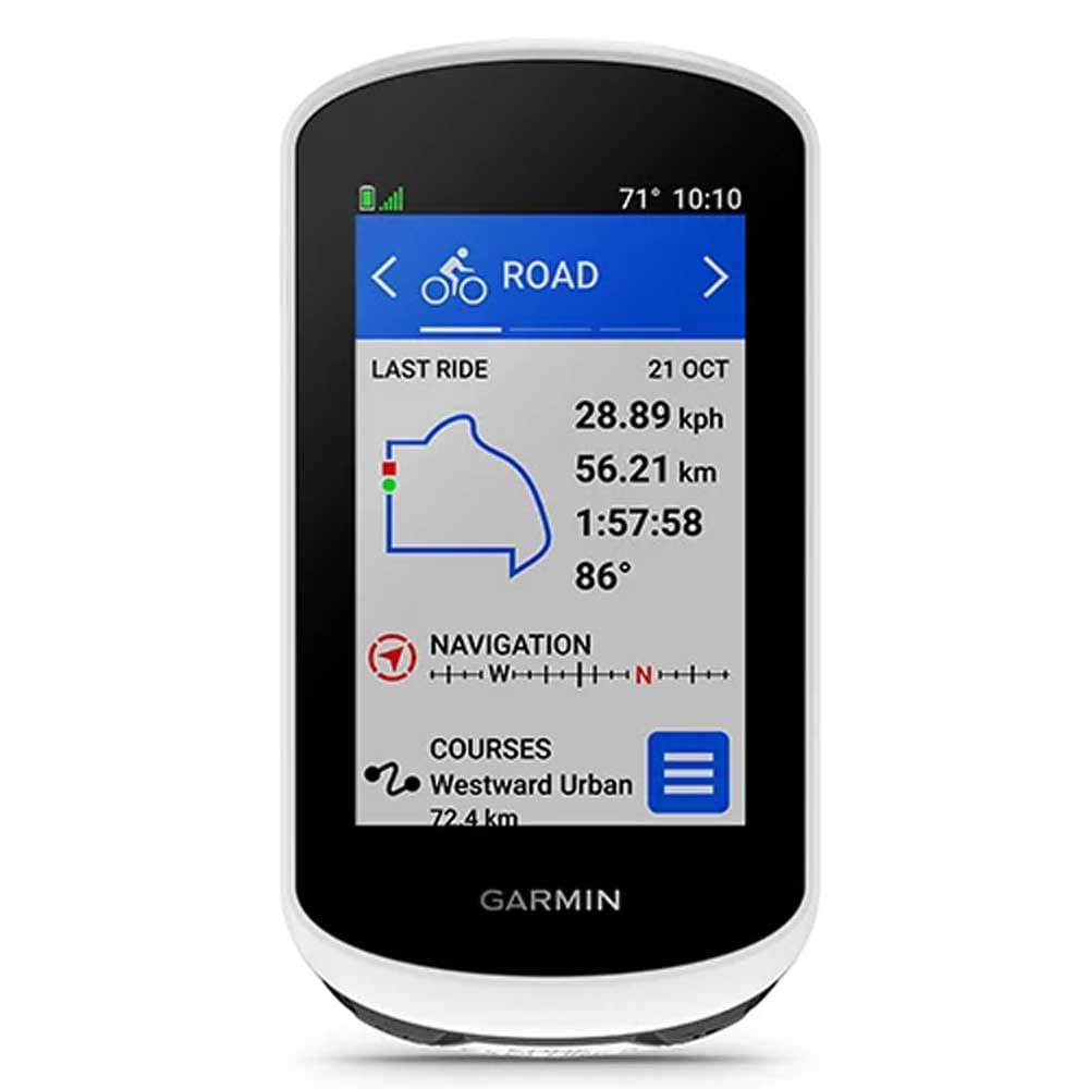 Garmin Edge Explore 2, Ciclocomputador de 3 pulgadas, con GPS Intuitivo, funciones de VO2, registros personales, Unisex Adulto, Blanco, Única