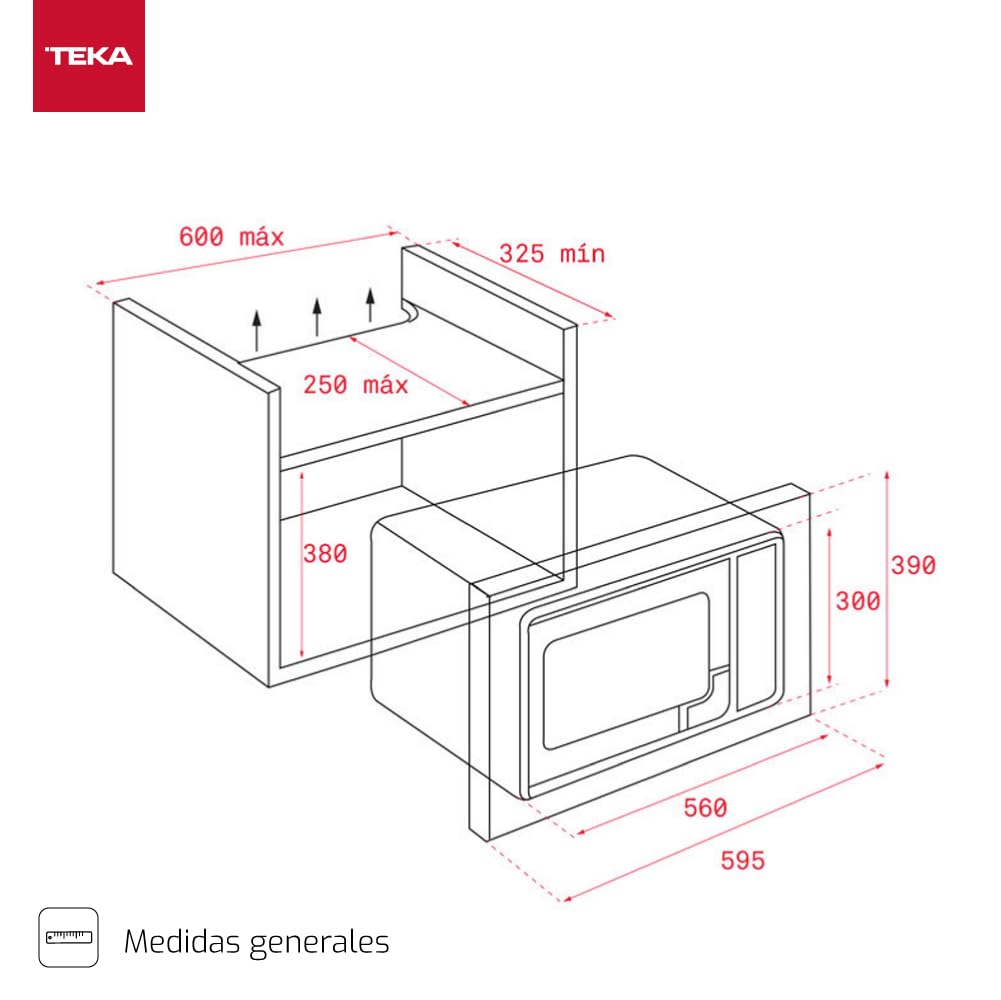 Teka ML 8200 BIS - Microondas y Grill de 20 lts, Urban Colors Edition, 5 Niveles de Potencia, Touch Control, Memoria de Cocinado, Display TFT, Color Cristal Negro