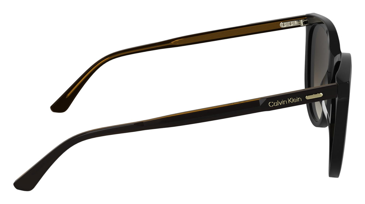 Calvin Klein Women's Sunglasses CK25508S - Black with Gradient Brown Lens