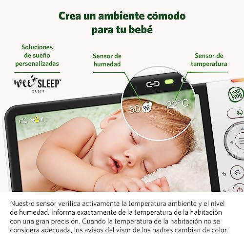 LeapFrog LF925HD Baby Monitors, 1080p WiFi Smart Baby Monitors, 360° Translation & Tilt, 8X Zoom, 5" 720p LCD Display, Night Vision, Walkie - Two-Way Talkie