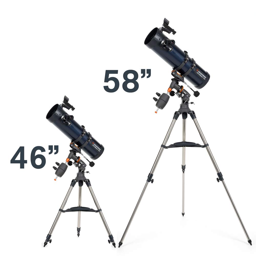 Celestron 31051 AstroMaster 130EQ, Telescopio Reflector newtoniano con accionamiento por Motor, Azul Oscuro
