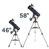 Celestron 31051 AstroMaster 130EQ, Telescopio Reflector newtoniano con accionamiento por Motor, Azul Oscuro