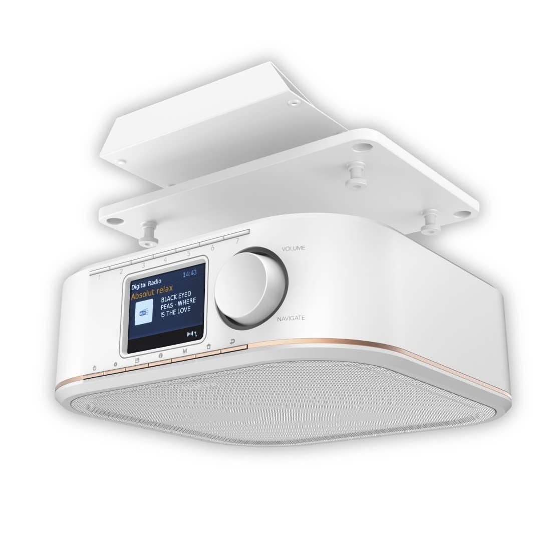 Hama Transmisión de Radio para Todos los Dispositivos DR350 estándar, Color Blanco