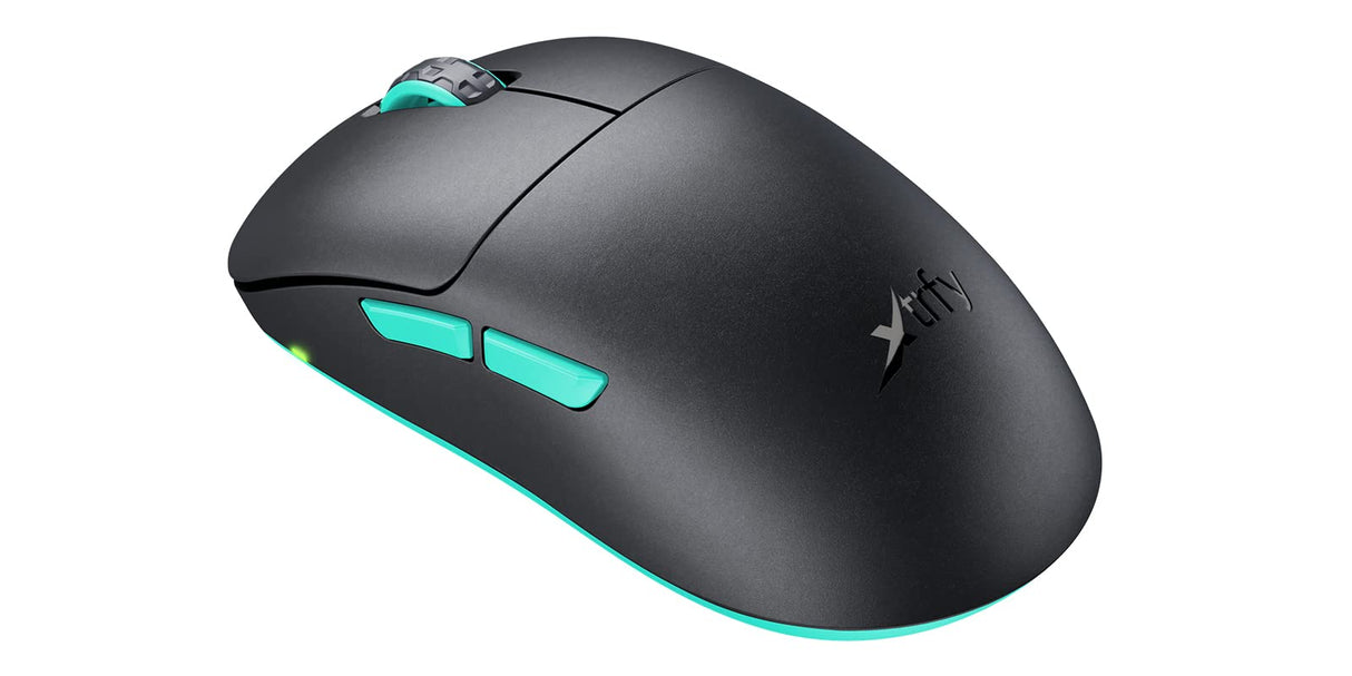 Xtrfy M8 Wireless, Ratón Gaming Inalámbrico Ultraligero, Optimizado para eSports, Radiofrecuencia 2,4 GHz, Parte Frontal Extrabaja para Mayor Precisión, Recargable, Negro