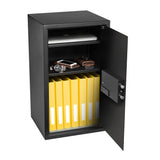 HomeSafe HV70E - Caja fuerte con cerradura electrónica, 70x40x36cm (HxWxD), color negro