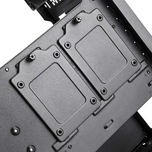 SilverStone Technology SST-SEA1TB-G - Seta A1 Carcasa de computadora ATX de Torre Central, Parte Lateral de Vidrio Templado, Titanio sobre Negro