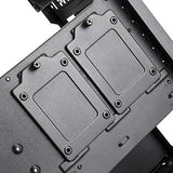 SilverStone Technology SST-SEA1TB-G - Seta A1 Carcasa de computadora ATX de Torre Central, Parte Lateral de Vidrio Templado, Titanio sobre Negro