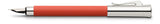 Graf von Faber-Castell Tamitio India Red 141772 - Pluma estilográfica (plumín EF, con caja de regalo y convertidor)