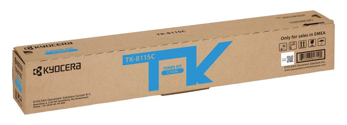 Kyocera TK-8115C Cartucho de tóner Cian 1T02P3CNL0 para ECOSYS M8124cidn, ECOSYS M8130cidn