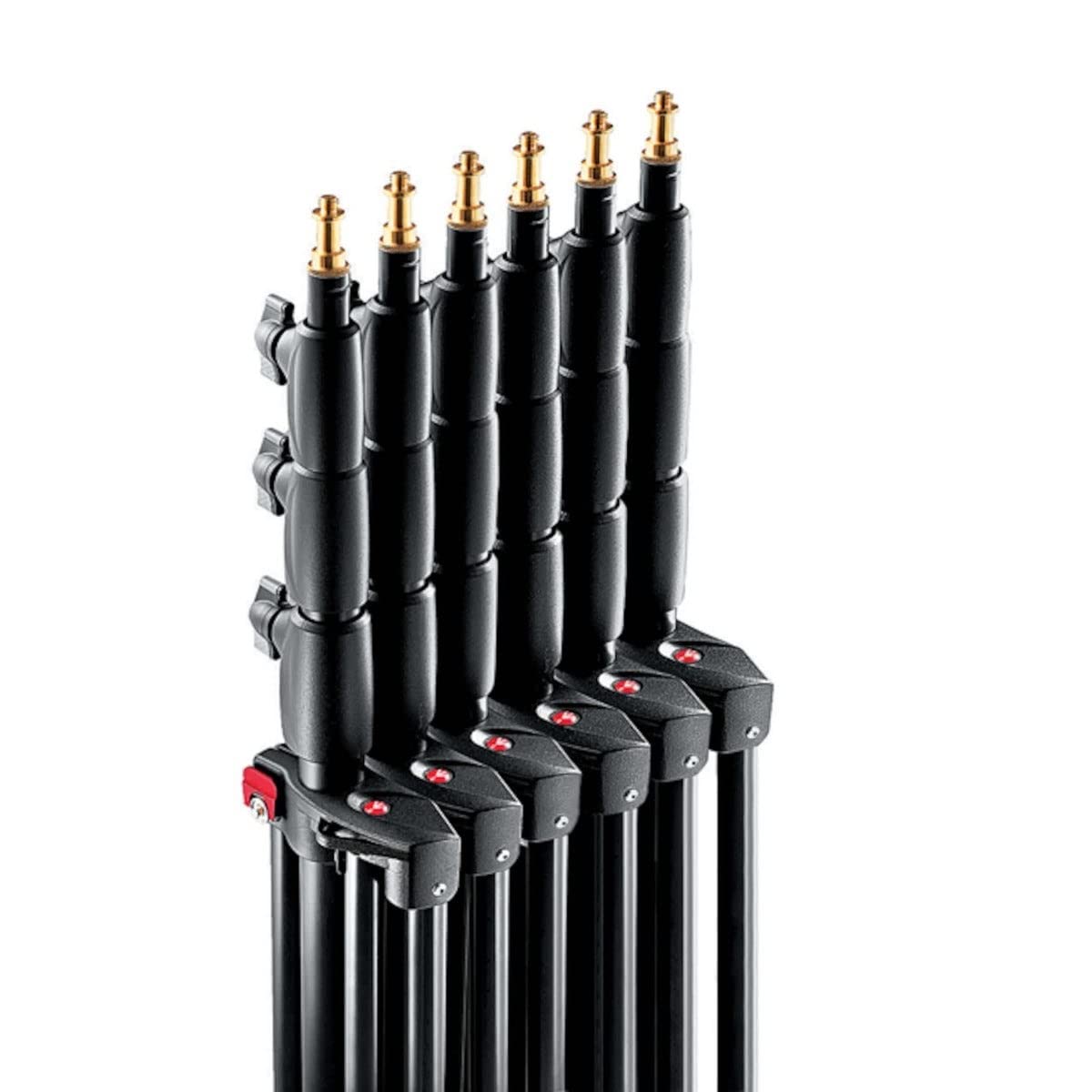 Manfrotto 1004BAC-3 - Soporte de equipos de iluminación fotográfica, pack de 3, negro