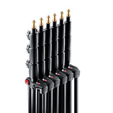 Manfrotto 1004BAC-3 - Soporte de equipos de iluminación fotográfica, pack de 3, negro
