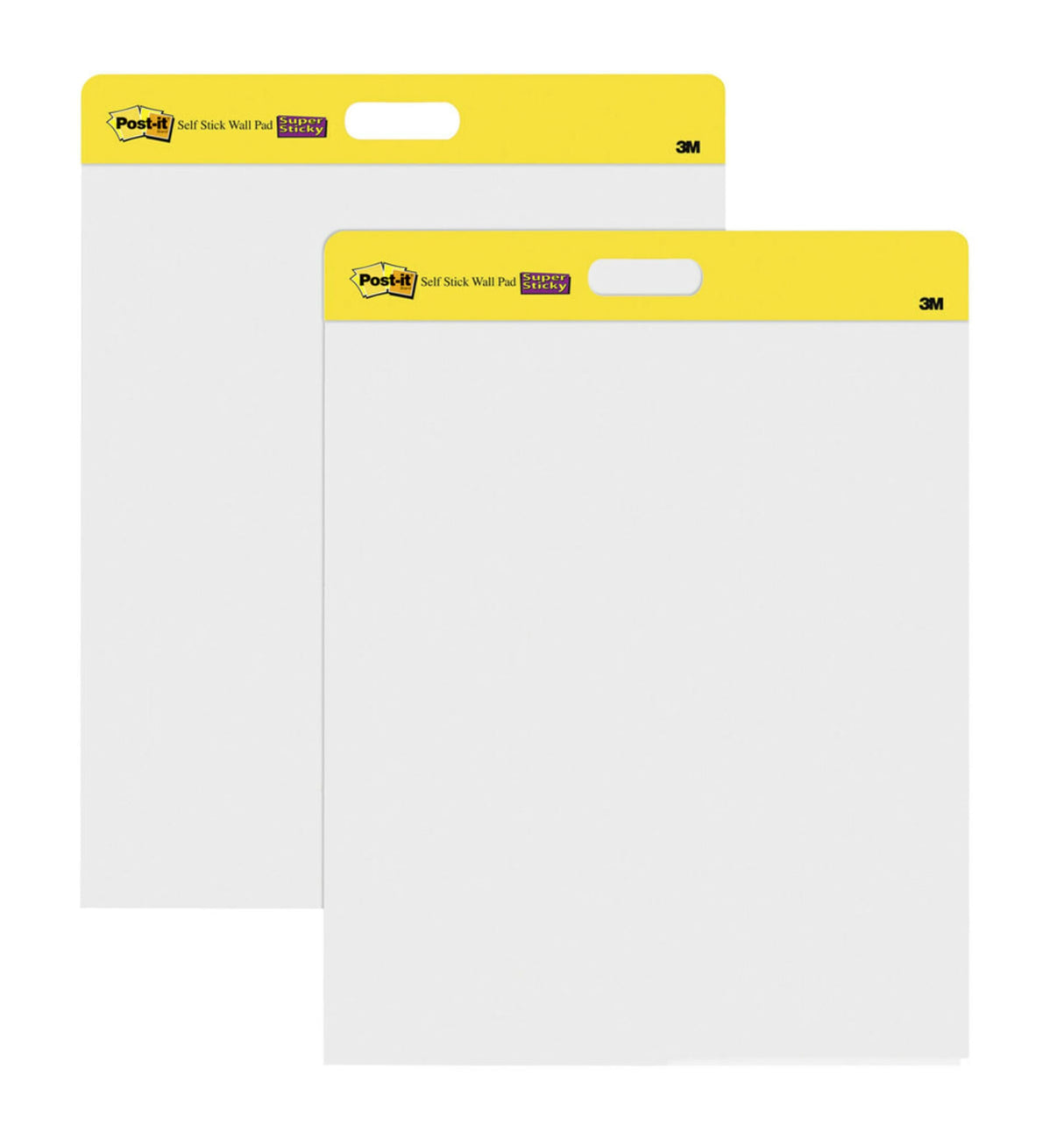 Post-it Super Sticky Bloc De Pared 566, Blanco, 58.4 cm x 50.8 cm, 20 Hojas/Bloc, 2 Blocs/Paquete, 100% PEFC, SGSCH-PEFC-COC-110078