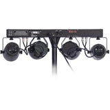 Ibiza - DJLIGHT60 - Soporte de luces con 2 proyectores PAR RGBB & 2 MOON FOWER RGBBBA - Pack LED 4 en 1