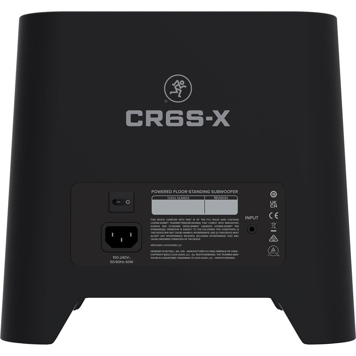 Mackie Subwoofer de pie Alimentado CR6S-X