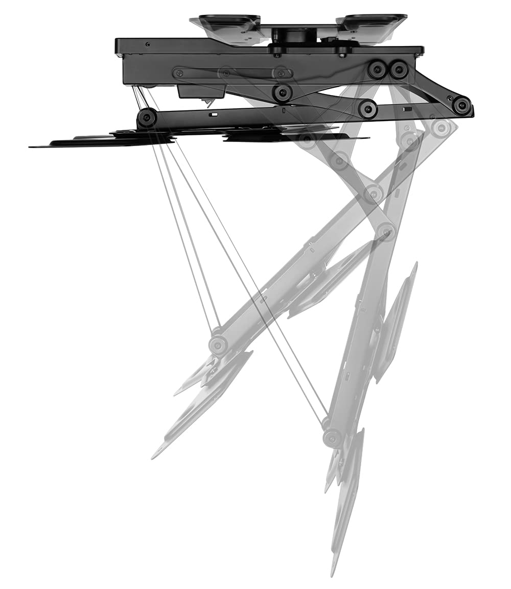 Mywall HL46ML - Soporte de Techo para televisores motorizados y Plegables (23-65 Pulgadas, Carga de hasta 30 kg, con función giratoria de 180°)