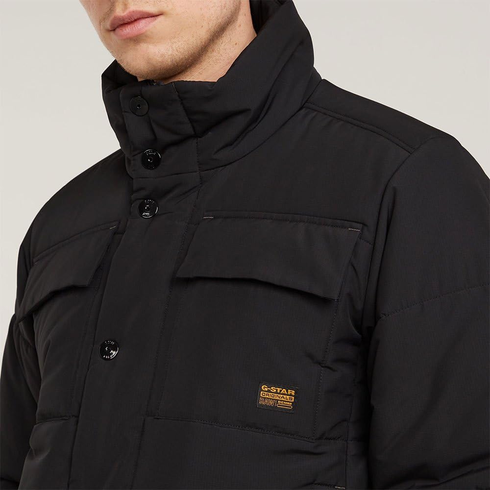 G-Star Para Hombre 4 Pocket Quilted Padded Jacket, Negro (dk black D25353-D712-6484), XS