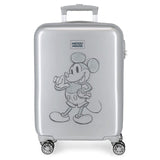 Disney Mickey Maleta de cabina Gris 37x55x20 cms Rígida ABS Cierre de combinación lateral 34L 2 kgs 4 Ruedas dobles Equipaje de Mano