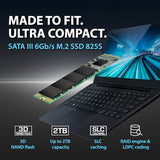 Transcend 2TB MTS825S M.2 2280 SATA III SSD - 6Gb/s, 3D NAND Flash, para Actualización de Laptop/Escritorio TS2TMTS825S