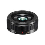 Panasonic LUMIX H-H020AE-K - Objetivo Focal Fija para Cámaras de Montura M4/3 (Focal 20 mm, F1.7, Tamaño Filtro 46 mm, Lentes Asféricas), Negro