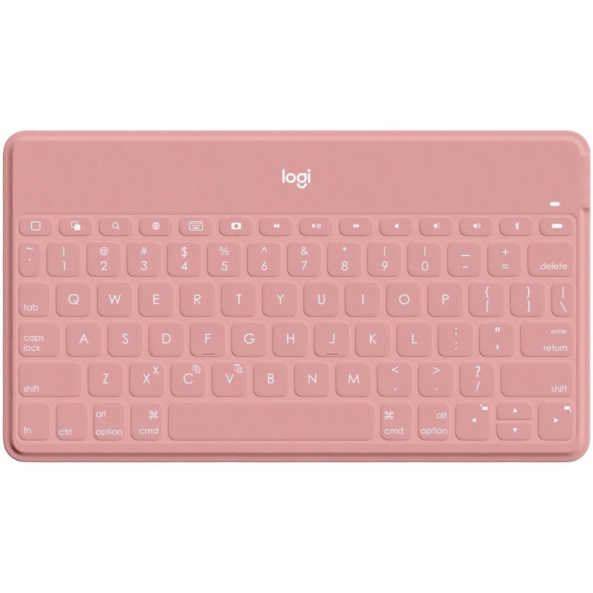 Logitech Keys-To-Go Teclado Inalámbrico Bluetooth para iPhone, iPad, Apple TV, Disposición QWERTZ Alemán, Rosa