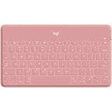 Logitech Keys-To-Go Teclado Inalámbrico Bluetooth para iPhone, iPad, Apple TV, Disposición QWERTZ Alemán, Rosa