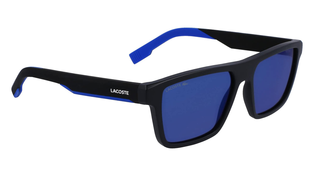 Lacoste L998s Gafas, Negro Mate/Azul, Taille Unique para Hombre