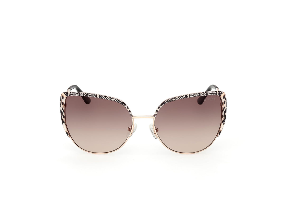 GUESS GU00217 Gafas de Sol, Shiny Rose Gold, 59/17/140 Unisex Adulto