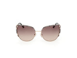 GUESS GU00217 Gafas de Sol, Shiny Rose Gold, 59/17/140 Unisex Adulto
