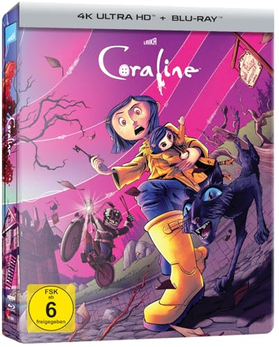 Coraline - Steelbook (4K Ultra HD) (+ Blu-ray) [Alemania] [Blu-ray]