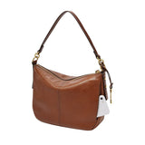 Fossil Jolie Bolso cruzado de piel o ante marrón para mujer, Óxido