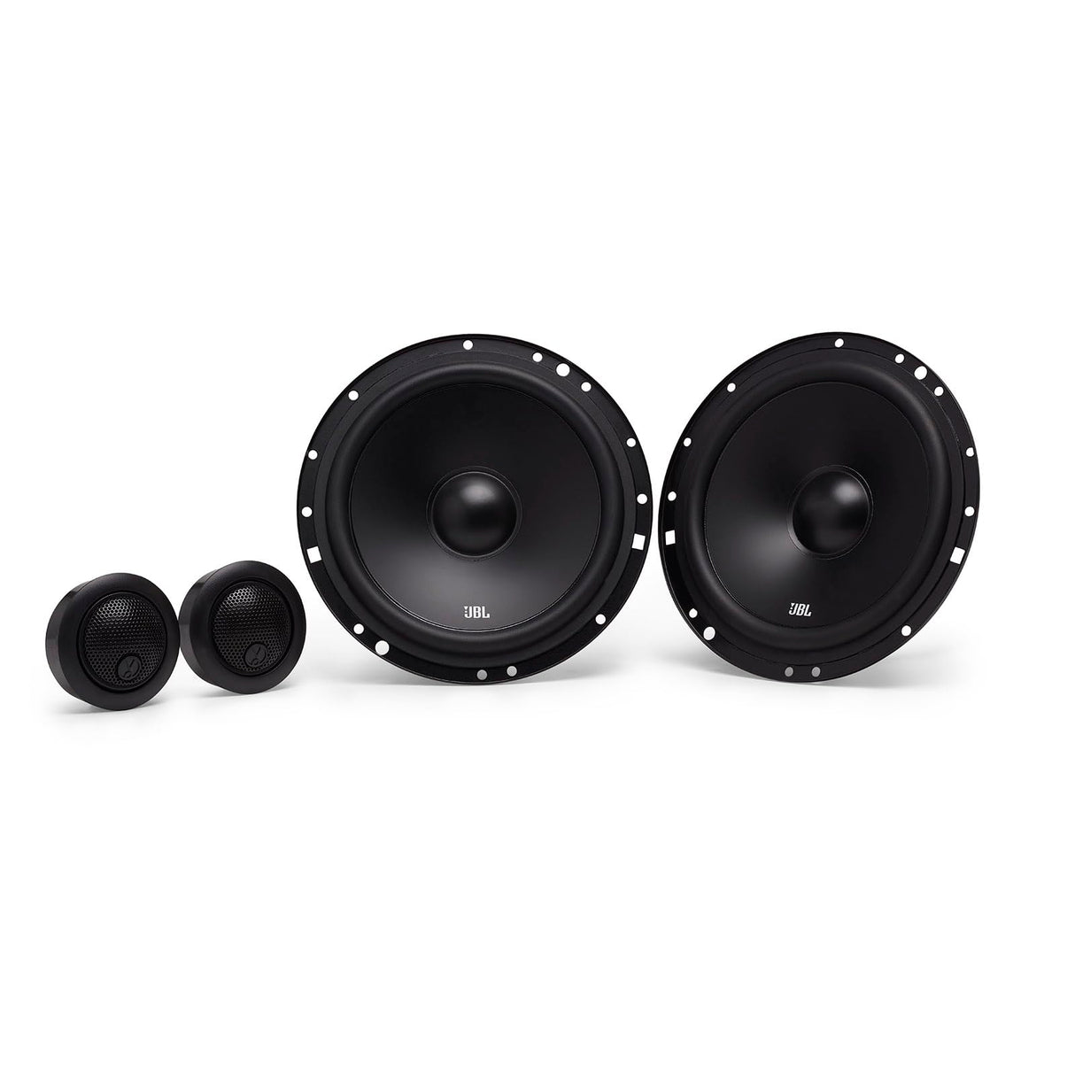 JBL Stage1 601C - Sistema de Altavoz Coche de componentes de 2 vías - Juego para auto de 200 vatios con altavoz de empotrar de 16 - 17 cm y tweeter de empotrar