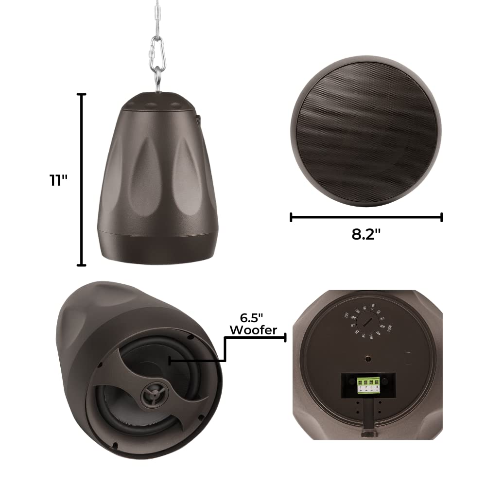 OSD Audio Forza - Colgante para Exteriores y Altavoces horizontales 6.5