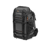 Lowepro Pro Trekker BP 550 AW II, mochila para fotógrafo de exteriores con tejido reciclado, cabe laptops y tablets de hasta 15" con divisiones Maxfit, tapa impermeable, negra o gris oscuro