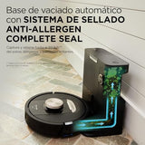 Shark PowerDetect Robot Aspirador, Vaciado automático, navegación 3D y LiDAR, Base antialérgenos, tecnología NeverStuck, para alfombras, Suelos y Pelo de Mascotas, WiFi/App, Negro, RV2820VEEU