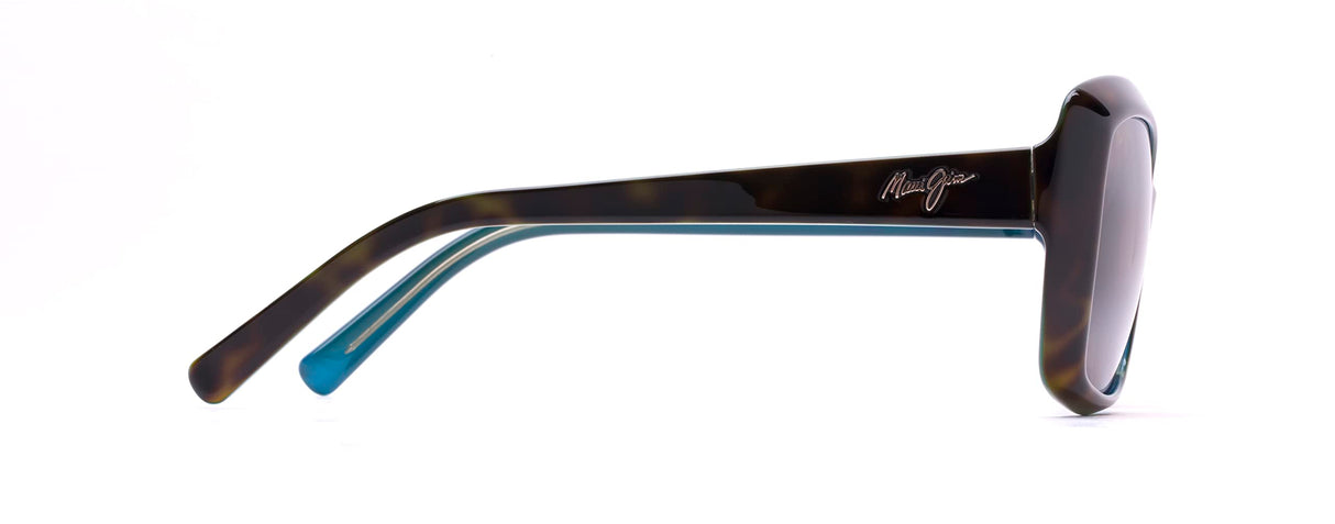 Maui Jim Orchid Gafas, Tortoise W/Peacock, 57-18-140 Unisex Adulto