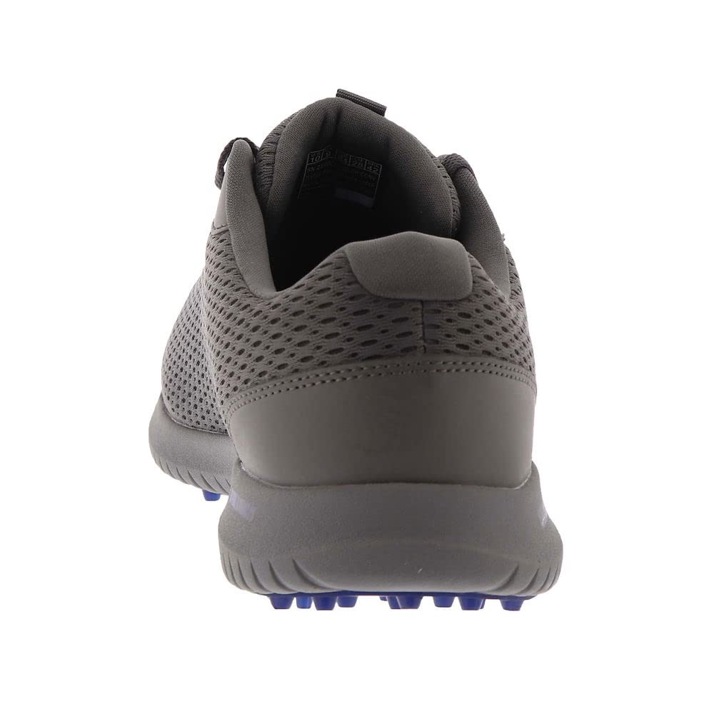 Skechers MAX 2 Arch Fit-Zapato de Golf Impermeable Sin Pinchos, Zapatillas Hombre, Charcoal Textile Navy Trim, 40 EU Estrecho