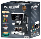Techwood Máquina de café expreso TCA-1386EXN