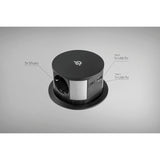 Ekotech Enchufe retráctil ET115 – Torre con función de carga QI USB-C & A y 3 enchufes Schuko 230 V, aluminio negro