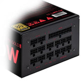 Abysm Gaming Morpheo 1250W – Fuente de Alimentación ATX Full Modular, 80 Plus Gold, Ultra Silenciosa, Condensadores Japoneses, PSU PC Gaming y Profesional, Compatible RTX/AMD, 5 Años Garantía