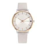 Tommy Hilfiger Reloj De Movimiento De Cuarzo De Dos Manecillas para Mujer con Correa de Cuero Gris - 1782671