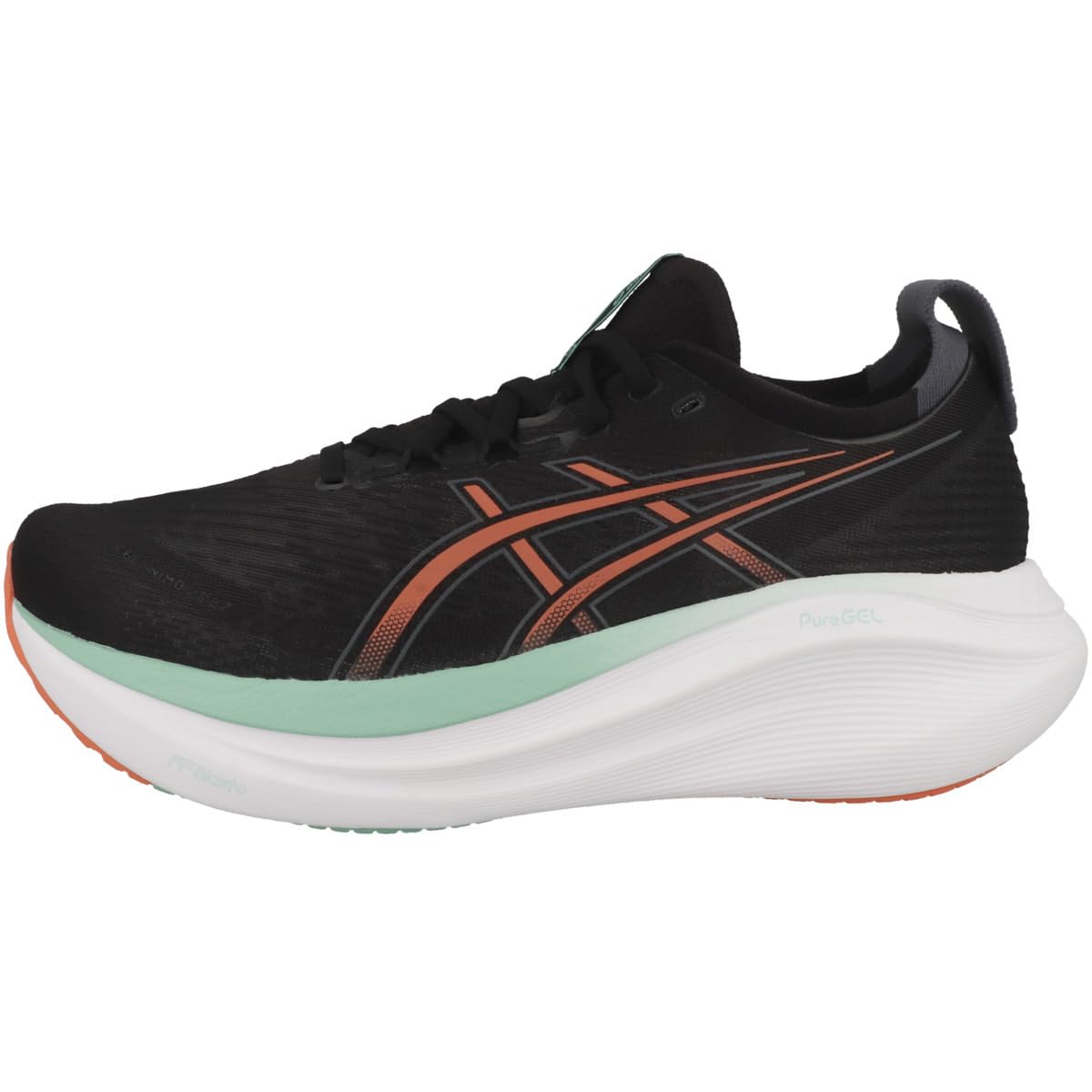 ASICS Gel-Nimbus 27, Sneaker Hombre, Black/Coral Reef, 39.5 EU