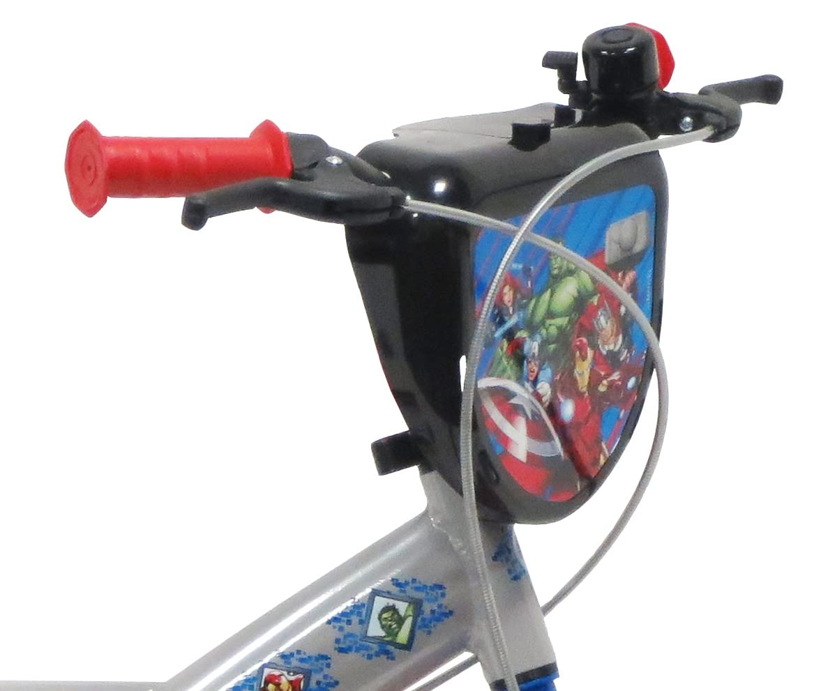 Vélo ATLAS Bicicleta Infantil de 14 Pulgadas Avengers/Marvel, Niños, Gris, 14''